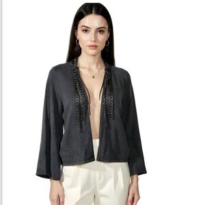 Lutz & Patmos blue navy chain butterfly cardigan